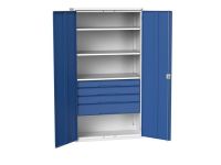 Bott Verso Kitted Cupboard with 3 Shelves and 4 Drawers