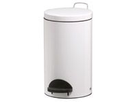 20L Pedal Waste Bin In White