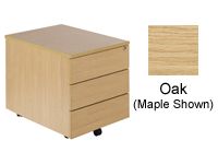 3 drawer Oak pedestal 550x392x600