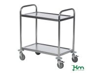 Stainless Steel 2 Tier Shelf Trolley - 100kg