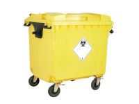 1100 litre 4 Wheeled Clinical Waste Container