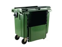 1100 ltr 4 Wheeled Recycling Container, drop door