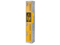 4 Door, Double Socket Tool Charging Lockers - 300mm D