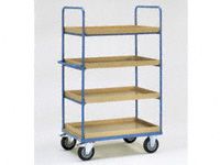 Fetra 4-shelf H/D Tray Trolley 1000x600x1800 LxWxH