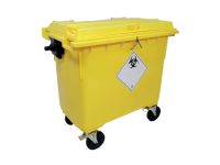 660 litre 4 Wheeled Clinical Waste Container