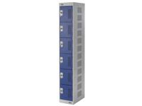 6 Door, Double Socket Tool Charging Lockers - 300mm D