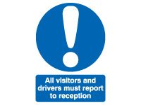 All Visitors And Drivers Safety Signs - 400 x 300mm