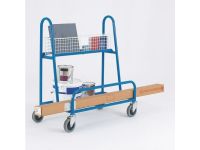 Sheet Material trolley - fixed supports & basket (1)