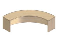 Convex Radius Counter Top Units