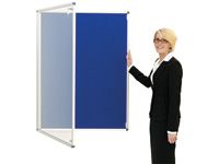 Double Door Lockable Aluminium Frame Noticeboards