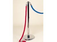 Executive chrome Prestige rope barrier post