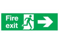 Fire Exit Arrow Right Signs