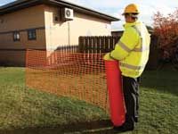 Flexible mesh plastic temporary fencing 50m