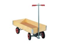 Four wheeled Truck, flat platform with boxed body