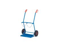 Gas cylinder trolley 100kg cap, pneumatic tyres