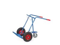 Gas cylinder trolley 150kg cap, pneumatic tyres (1)