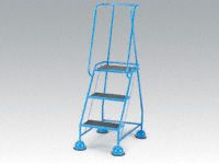 Glide-along mobile steps, 3 anti-slip treads