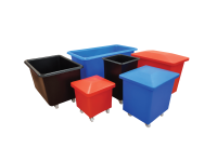 Heavy Duty Food Grade Polyethylene Trucks - Tapered Sided