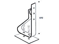 Heavy Duty Spring Buffer Upright, inc base & bolts