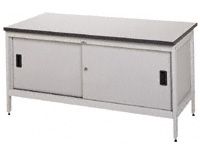 Mailroom Workbenches with Sliding Doors