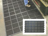 High duty anti fatigue mat edged 2 long sides