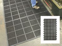 High duty anti fatigue mat edged 2 short sides