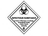 Infectious Substance Hazard Diamond Signs