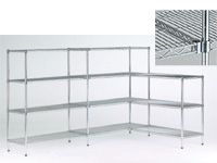 Livewire Chrome Shelving Starter Bays - 450mm Deep