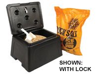 Mini Grit/Salt Bin, 30 litres capacity c/w 10kg salt