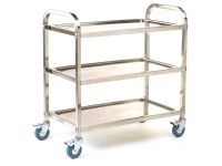 Modular Stainless Steel Trolley  3 tray, 80kg