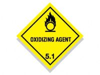 Oxidizing Agent Hazard Diamond Signs