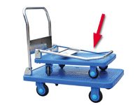 Plastic based Trolley, with folding handle,150kg