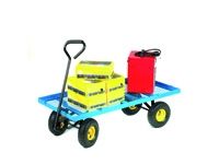 Platform Truck with Pneumatic Wheels - Mesh Base