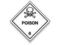 Poison Hazard Warning Diamond Signs