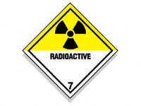 Radioactive Hazard Diamond Signs