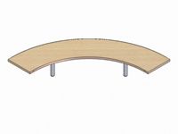 Radius Shelves for Reception Units