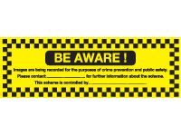 Rigid sign 150x300 Be aware. Images