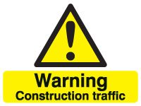 Rigid Warning construction traffic sign