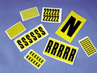 Self Adhesive Vinyl Identification Labels - 26 Cards (Letters A-Z)