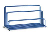 Sheet material stand c/w supports & roller, steel