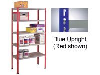 Standard Duty Just Shelving Bays - 1980 x 1200 x 300mm, 5 Shelves