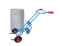 Fetra Steel Drum Trolley, rubber tyres & castor wheel