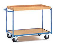 Fetra Table Top Cart 1000x600mm, top shelf 50mm rim