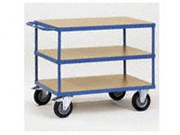 Fetra Table top Cart 1200x800mm with 3 timber shelves