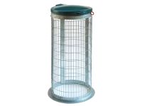 Galvanised Sack Holder Green Lid