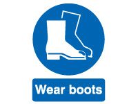 Wear Boots Safety Signs - 400 x 300mm