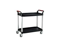 Large Utility Plastic Trolley 2 Shelf