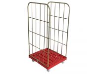 2 sided Demountable Plastic Based Roll cage Container 1630mm high