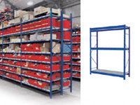 3 Shelf Longspan Starter Bays - 1200mm Wide, Steel Decks