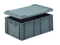 45 Litre Euro Stacking Container - Solid Sides & Closed Handles